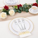 YOUBET 50PCS Silver Plastic Forks - Heavy Duty Plastic Forks - Solid Durable Silver Disposable Silverware for Party Picnic Wedding and Daily Use