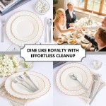 YOUBET 50Pcs Silver Plastic Spoons - Heavy Duty Plastic Spoons - Heavyweight Silver Disposable Silverware for Party & Dinners & Wedding