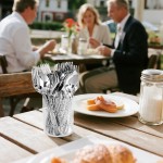 YOUBET 50Pcs Silver Plastic Spoons - Heavy Duty Plastic Spoons - Heavyweight Silver Disposable Silverware for Party & Dinners & Wedding