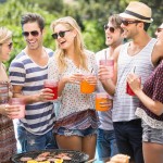 YOUBET 24PCS Plastic Drinking Glasses - 14OZ Pink Hobnail Drinkware Glasses - Vintage Glassware Textured Beaded Cups for Water, Beer, Whiskey, Juice and Various Mixed Drinks