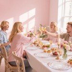 YOUBET 700PCS Rose Gold Plastic Plates - Clear Rose Gold Plastic Dinnerware Set Include 200 Disposable Plate, 300 Heavy Duty Silverware, 100 Cups, 100 Napkins for Wedding & Party & Baby Shower