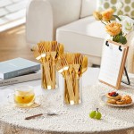 50PCS Gold Plastic Forks - Heavy Duty Plastic Forks - Solid Durable Gold Disposable Silverware for Party Picnic Wedding and Daily Use