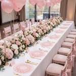 125Pieces Clear Pink Plastic Plates with Gold Rim - Gold Plastic Silverware Include 25 Dinner Plates 25 Dessert Plates 75 Golden Silverwares for Wedding Birthday & Parties Easter Mothers Day