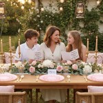 125Pieces Clear Pink Plastic Plates with Gold Rim - Gold Plastic Silverware Include 25 Dinner Plates 25 Dessert Plates 75 Golden Silverwares for Wedding Birthday & Parties Easter Mothers Day