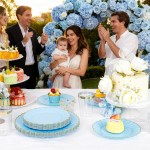 175PCS Blue Scalloped Plastic Plates - Light Blue Disposable Dinnerware Set Include 50 Plates, 75 Gold Silverware, 25 Cups, 25 Napkins for Party & Wedding & Baby Shower