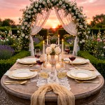 175PCS Ivory Scalloped Plastic Plates - Gold Disposable Dinnerware Set Include 50 Plates, 75 Gold Silverware, 25 Cups, 25 Napkins for Party & Wedding