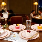 350PCS Pink Scalloped Plastic Plates - Pink and Gold Disposable Dinnerware Set Include 100 Plates, 150 Gold Silverware, 50 Cups, 50 Napkins for Wedding & Party Mothers Day