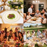 YOUBET 60PCS Ivory Scalloped Plastic Plates - Hard Craem and Gold Fancy Disposable Plates include 30 Gold Dinner Plate, 30 Dessert Plate for Wedding Party