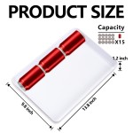 YOUBET 4 Pack Plastic Serving Trays - 10" x 14" White Trays for Serving Food - Super Strong Disposable Platters, Heavy Duty Plastic Trays for BBQ, Picnic, Party, Wedding
